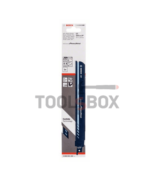 Нож за саблен трион BOSCH S1155CHM for HeavyMetal / 2608653182