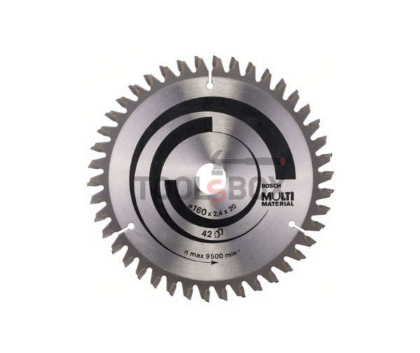 Циркулярен диск Bosch Ф160x20/16 x 2,4 mm; 42 Multi Material Z42 / 2608640503