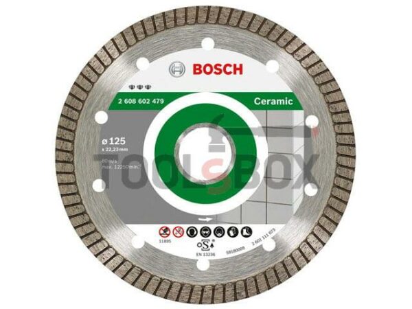 Диамантен диск за рязане на керамика Bosch ф125mm x 22mm 2608602479