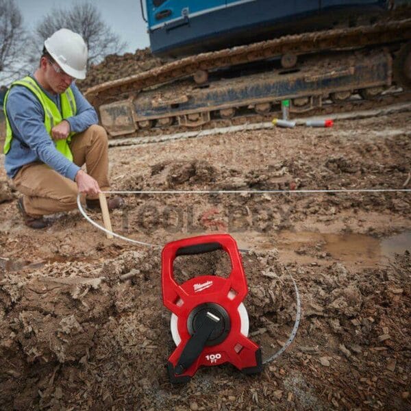 Ролетка за големи дължини с ръкохватка 30M / 100ft Milwaukee 48225330 - Image 5