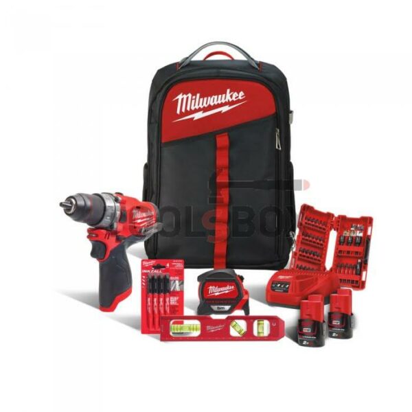 Комплект инструменти Milwaukee M12 FPD-202BA