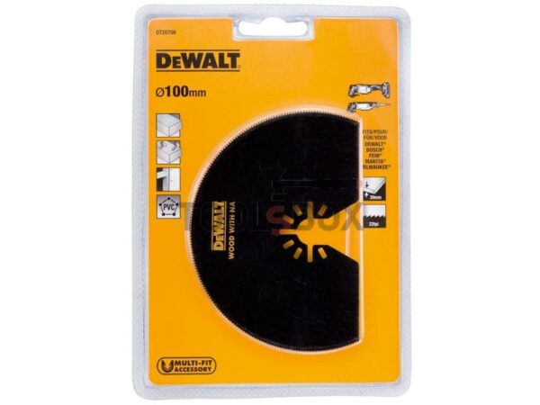 Нож за мултифункционален осцилатор BiM 100 мм, DeWALT DT20708-QZ - Image 3