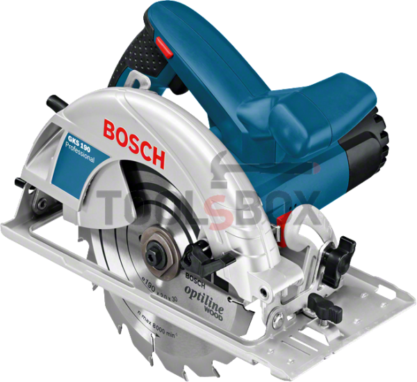Циркуляр Bosch GKS 190 1400 W, Ø 190 mm / 3601F23000