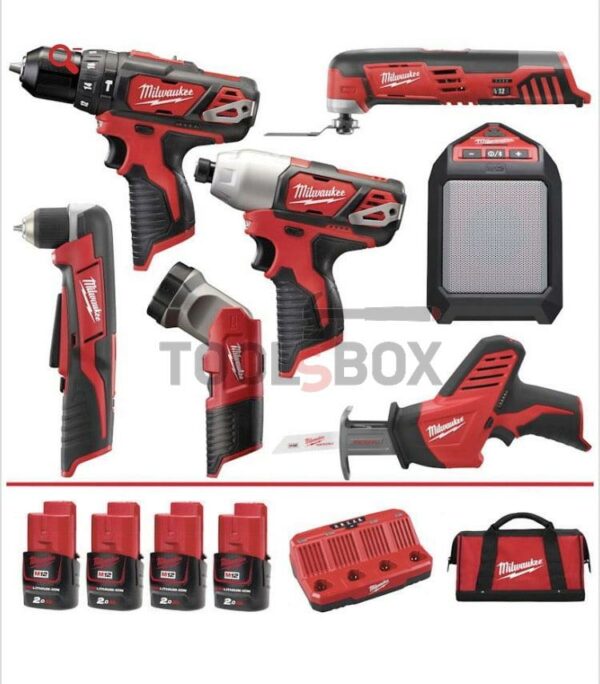 Комплект / Сет Акумулаторни Инструменти Milwaukee M12BPP7A-204B