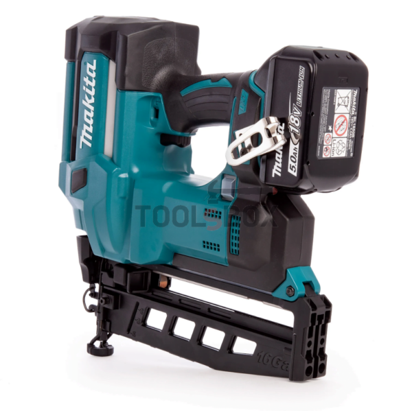Акумулаторен такер за дърво Makita DBN600Z, 18V, 16GA - Image 2