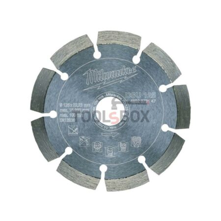 Универсален диамантен диск за бетон и скални маси ø125 мм Milwaukee 4932373147