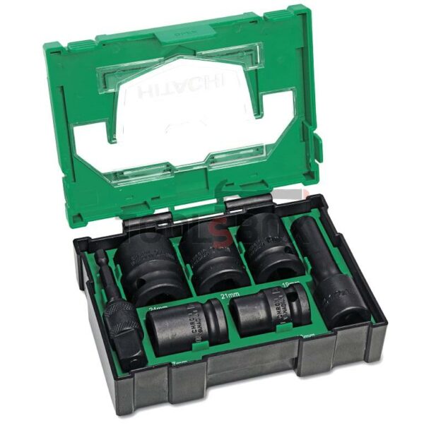 Вложки усилени комплект HiKOKI - Hitachi, 12-24 мм, 7 бр. 1/2