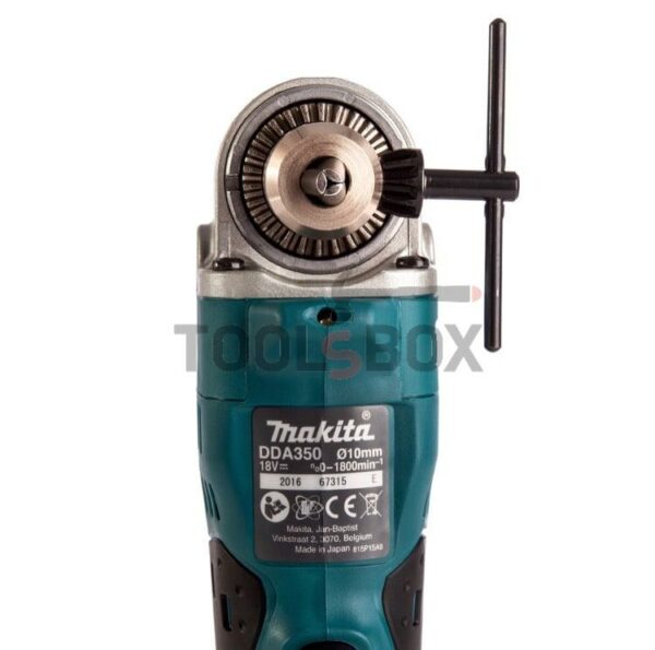 Ъглова бормашина Makita DDA350Z / 18V / Акумулаторна - Image 4