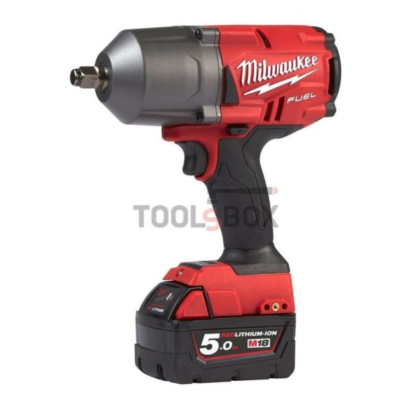 Акумулаторен гайковерт Milwaukee M18 HIWF12-502X, 1356Nm, Безчетков