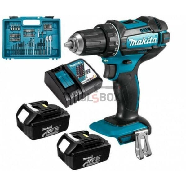 Акумулаторен ударен винтоверт Makita DHP482RFX1, 18V, 62Nm