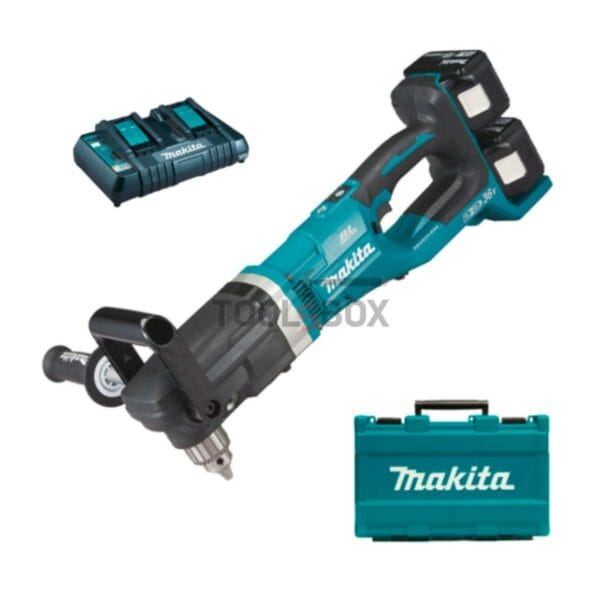 Акумулаторен ъглов винтоверт MAKITA DDA460PT2, 18+18V, 136Nm