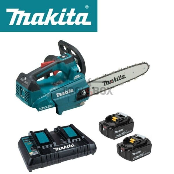 Акумулаторен верижен трион Makita DUC306PT2, 18+18V, 30см, 3/8"