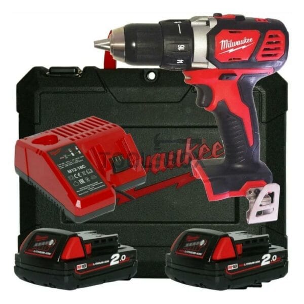 Акумулаторен винтоверт Milwaukee M18 BDD-202C 18 V, 50 Nm