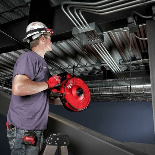 Акумулаторна машина за изтегляне на кабели Milwaukee M18FPFT-202, 36м