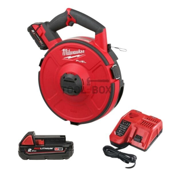 Акумулаторна машина за изтегляне на кабели Milwaukee M18FPFT-202, 36м