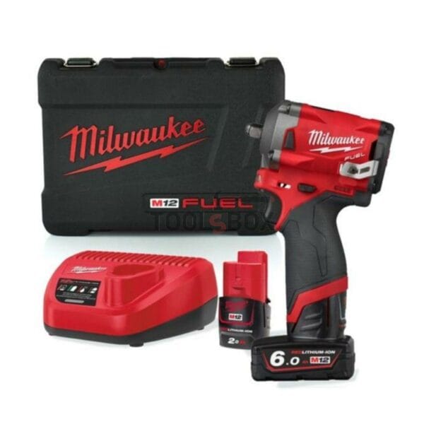 Безчетков гайковерт Milwaukee M12FIWF12-622X, 1/2", 339 Nm