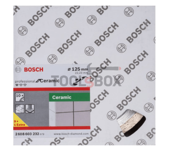 Диск диамантен за рязане на керамика BOSCH Standard for Ceramic 125x22,23x1,6 mm, 2608603232