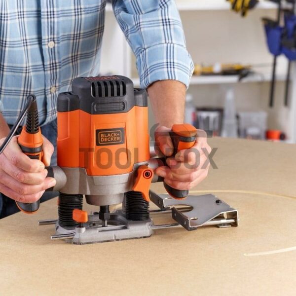 Оберфреза Black&Decker KW1200EKA,  1200 W, ф 6-8 мм - Image 4