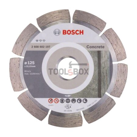 Диамантен диск Bosch 2608602197 Standard for CONCRETE 125x1.6x22.23мм