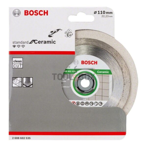 Диамантен диск Bosch 2608602535 Standard for Ceramic 110х1.6x22.23мм