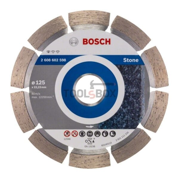 Диамантен диск Bosch 2608602598 Standard for Stone 125х1.6x22.23мм
