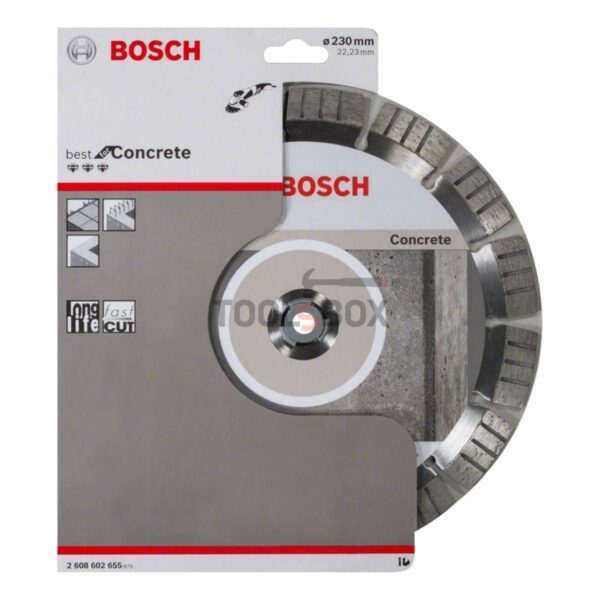 Диамантен диск Bosch 2608602655 Best for Concrete 230x2.4x22.23мм