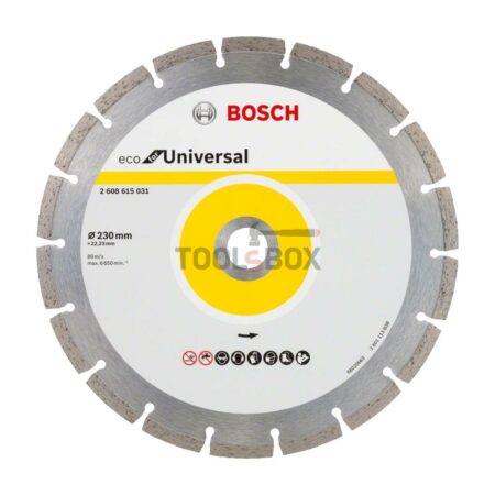 Диамантен диск Bosch 2608615031 ECO Universal 230x2.0x22.23мм