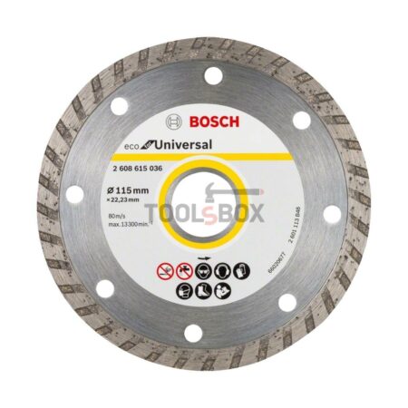 Диамантен диск Bosch 2608615036 Turbo ECO Universal 115x2.0x22.23мм