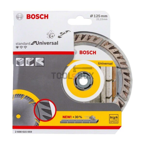 Диамантен диск Bosch 2608615059 Standard for Universal 125x2.0x22.23мм