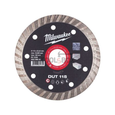 Диамантен диск Milwaukee DUT 115×22,2мм, 4932399526