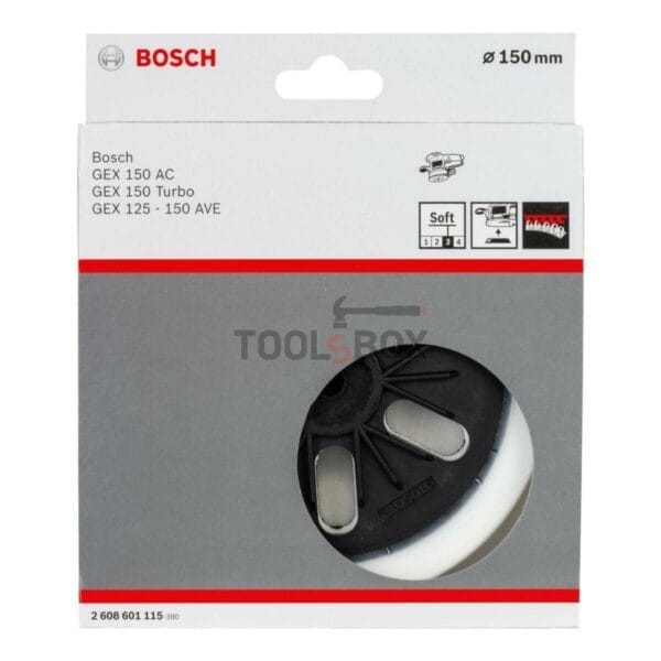 Гумена плоча за шлайф машина BOSCH 2608601115 (мека) 150мм