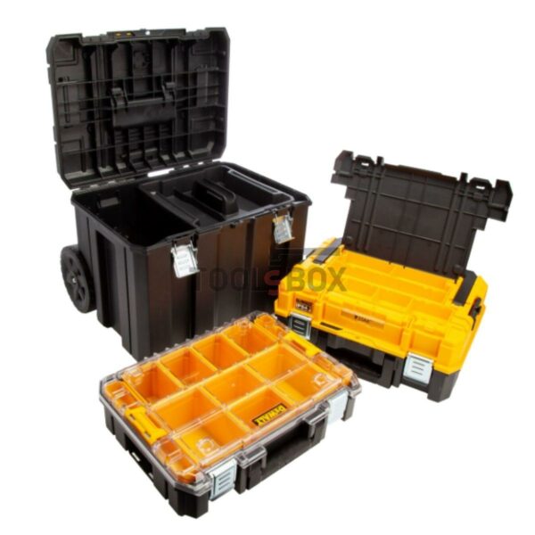 Комплект куфари за инструменти DeWALT DWST83411-1, TSTAK пластмасов на колела
