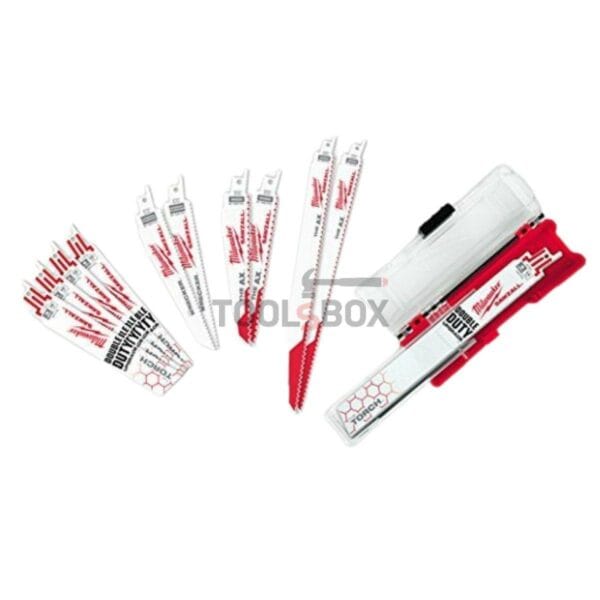 Комплект ножове за саблен трион за метал Milwaukee 49222229, 12 части