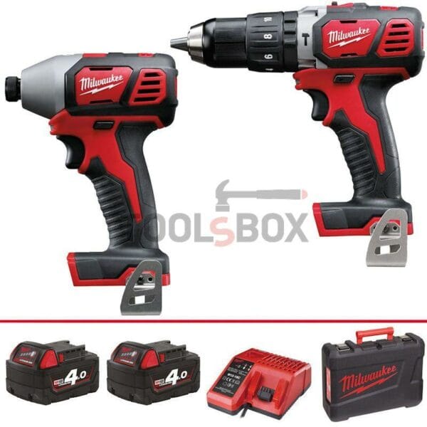 Комплект ударни винтоверти Milwaukee M18 BPP2C-402C
