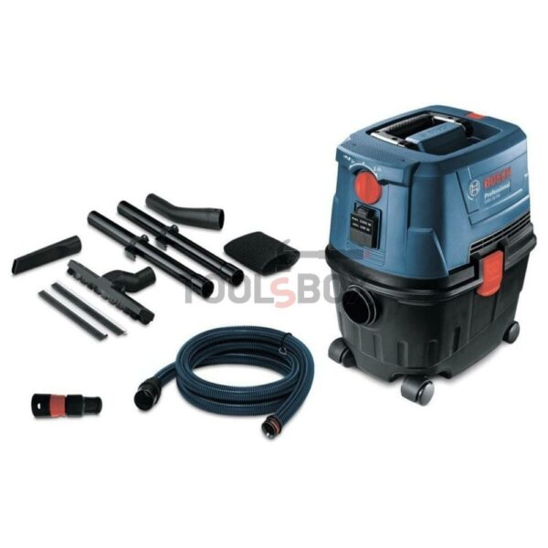 Прахосмукачка Bosch GAS 15 PS Professional, 1100 W, 1980 л/мин, 10л