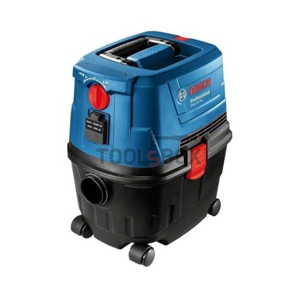 Прахосмукачка Bosch GAS 15 PS Professional, 1100 W, 1980 л/мин, 10л