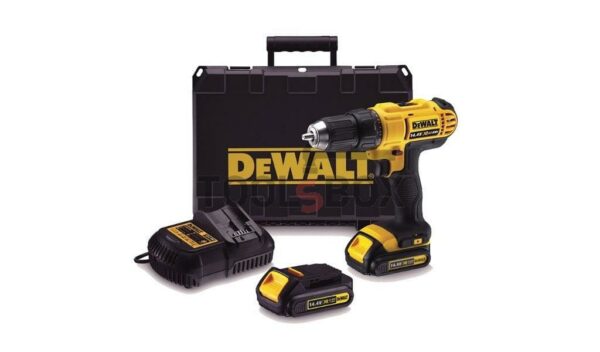 Винтоверт акумулаторен Dewalt DCD734C2, 14.4 V, 1.3 Ah, 38 Nm