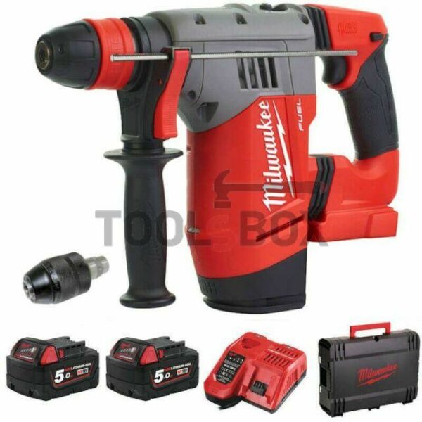 Акумулаторен перфоратор Milwaukee M18CHPX-502X / M18 FUEL™, SDS-PLUS 4933451380