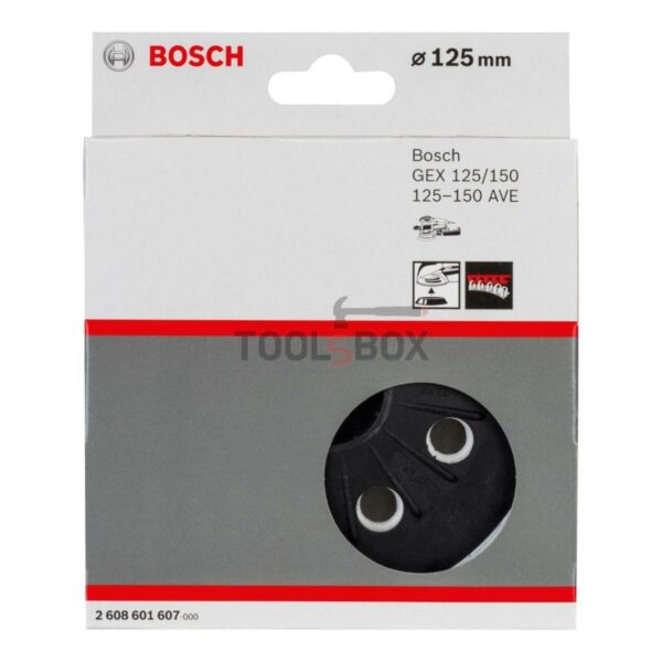 Подложен диск за ексцентършлайф BOSCH 2608601607 (Средно твърд) 125мм