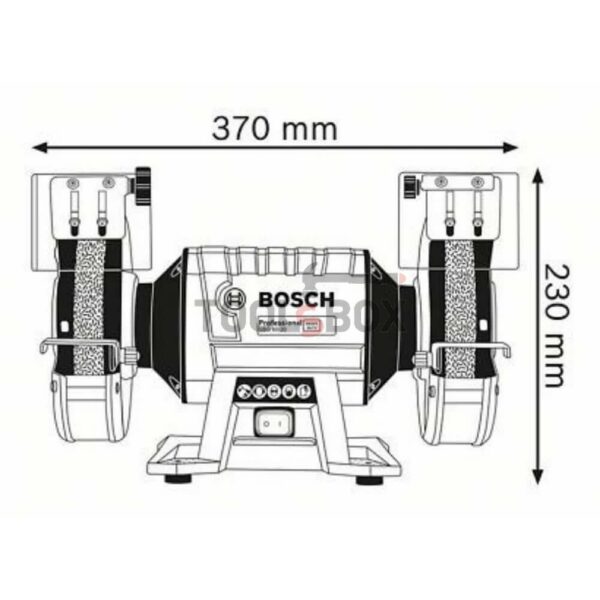 Шмиргел Bosch дисков GBG 60-20 Professional 600 W, ф 200х32 mm