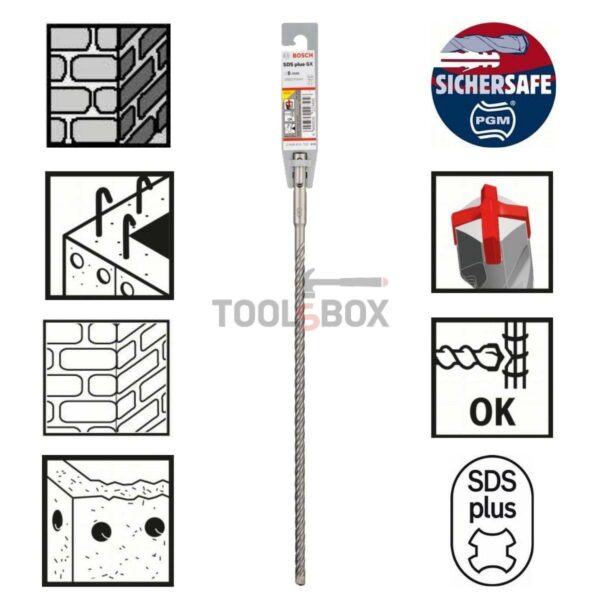 Свредло за бетон BOSCH SDS plus-5X, 8x250х310мм