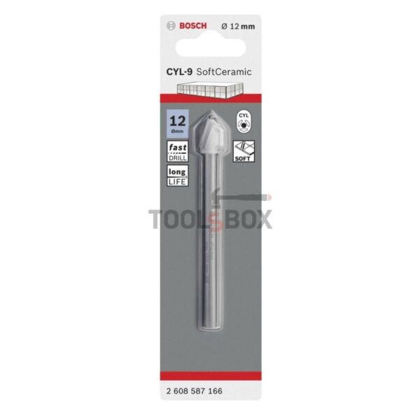 Свредло за стъкло и керамика BOSCH CYL-9 SoftCeramic 12x90мм - Image 7