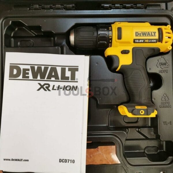 Акумулаторен винтоверт DeWalt DCD710NT / 10.8V / 2-скорости - Image 2