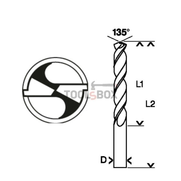 Свредло за метал BOSCH HSS-G, DIN 338, 10x87x133мм