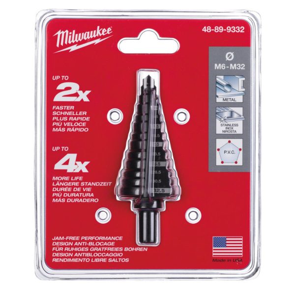 Стъпаловидно свредло за метал Milwaukee 48899332, M 6-32мм - Image 4