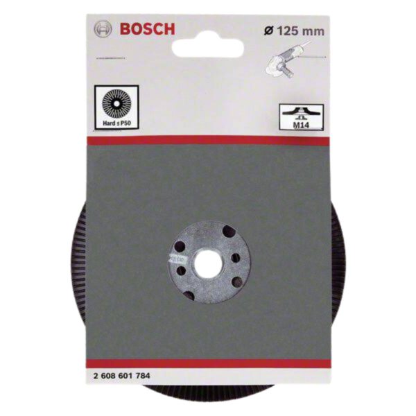 Гумена плоча фибродиск за ъглошлайф Bosch 2608601784 (голяма твърдост) P20, 125мм