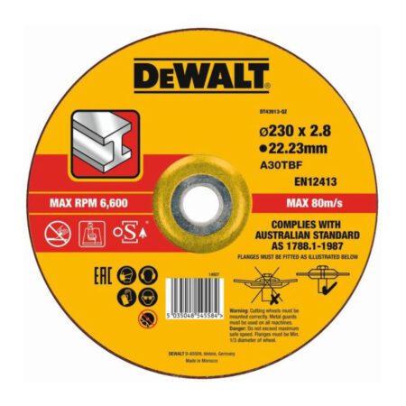 Диск за рязане на метал DEWALT DT43913 ф 230 ММ