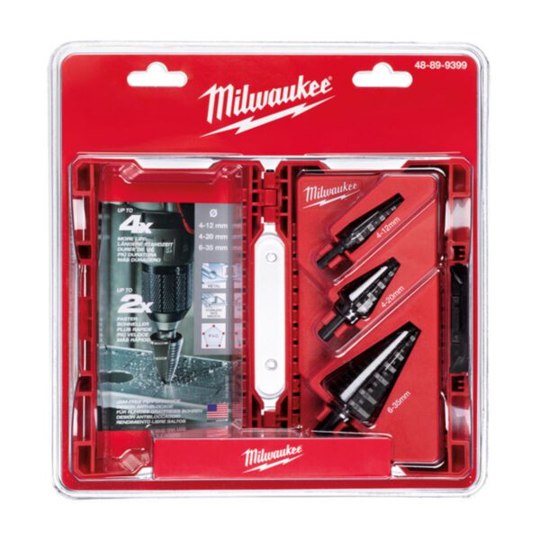 Комплект стъпаловидни свредла Milwaukee 48899399 / 3 бр