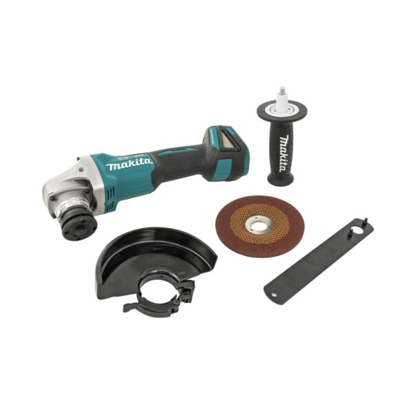 Акумулаторен ъглошлайф Makita DGA506ZJ, 18 V, 125 мм, безчетков