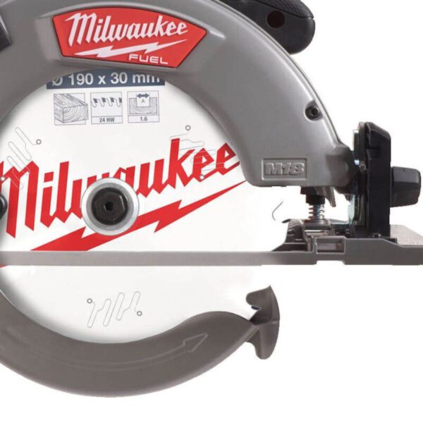 Акумулаторен ръчен циркуляр за дърво Milwaukee M18FCSG66-0 / ф190мм
